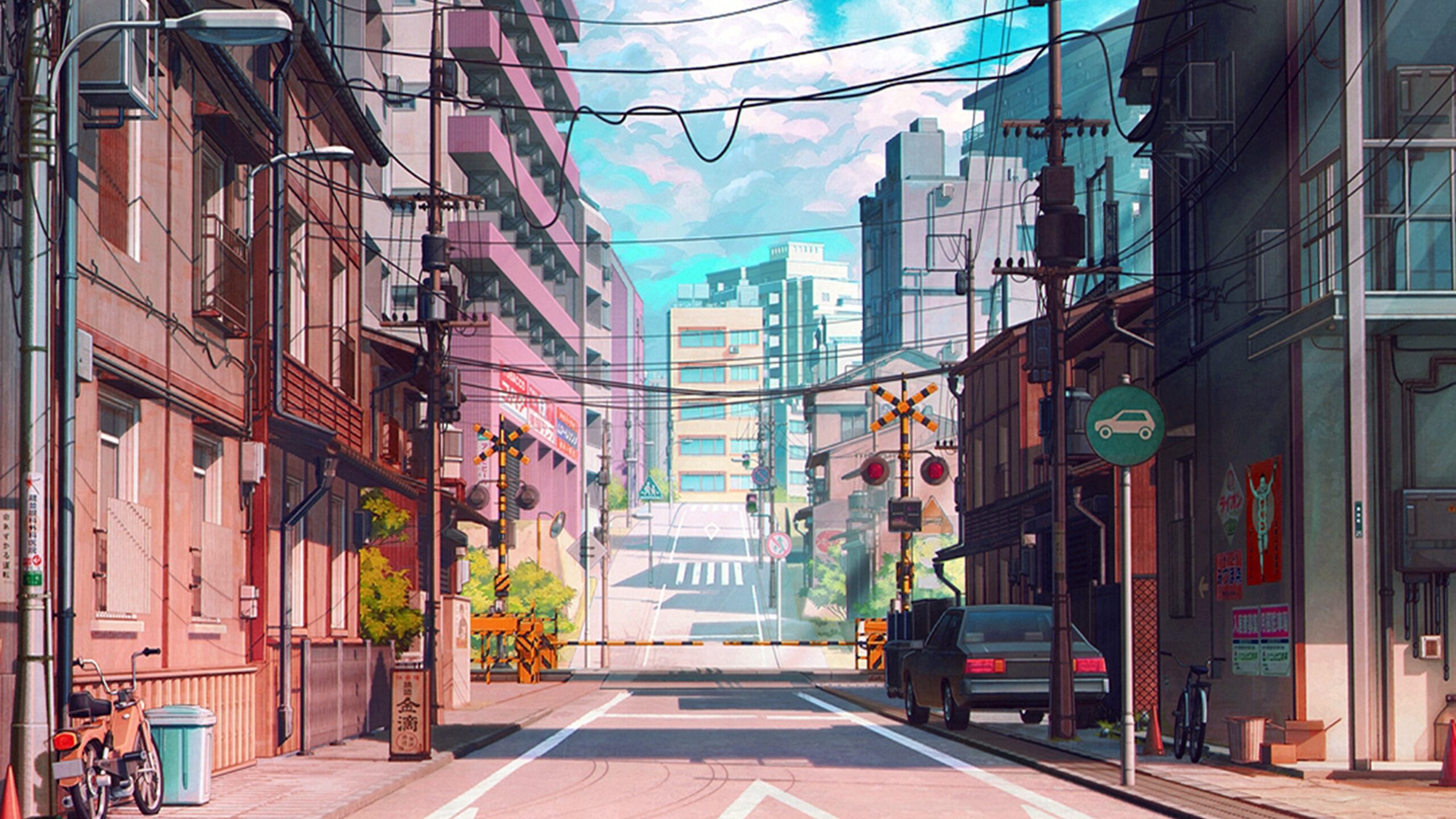 Anime Road Backgrounds