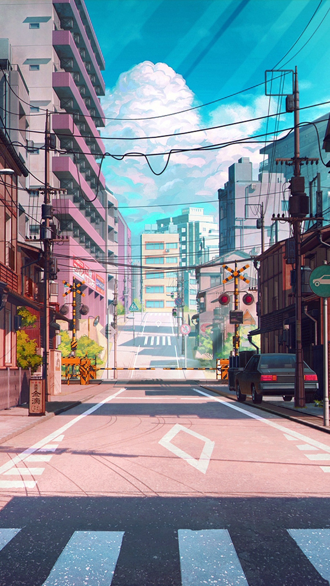 Anime Road Wallpaper