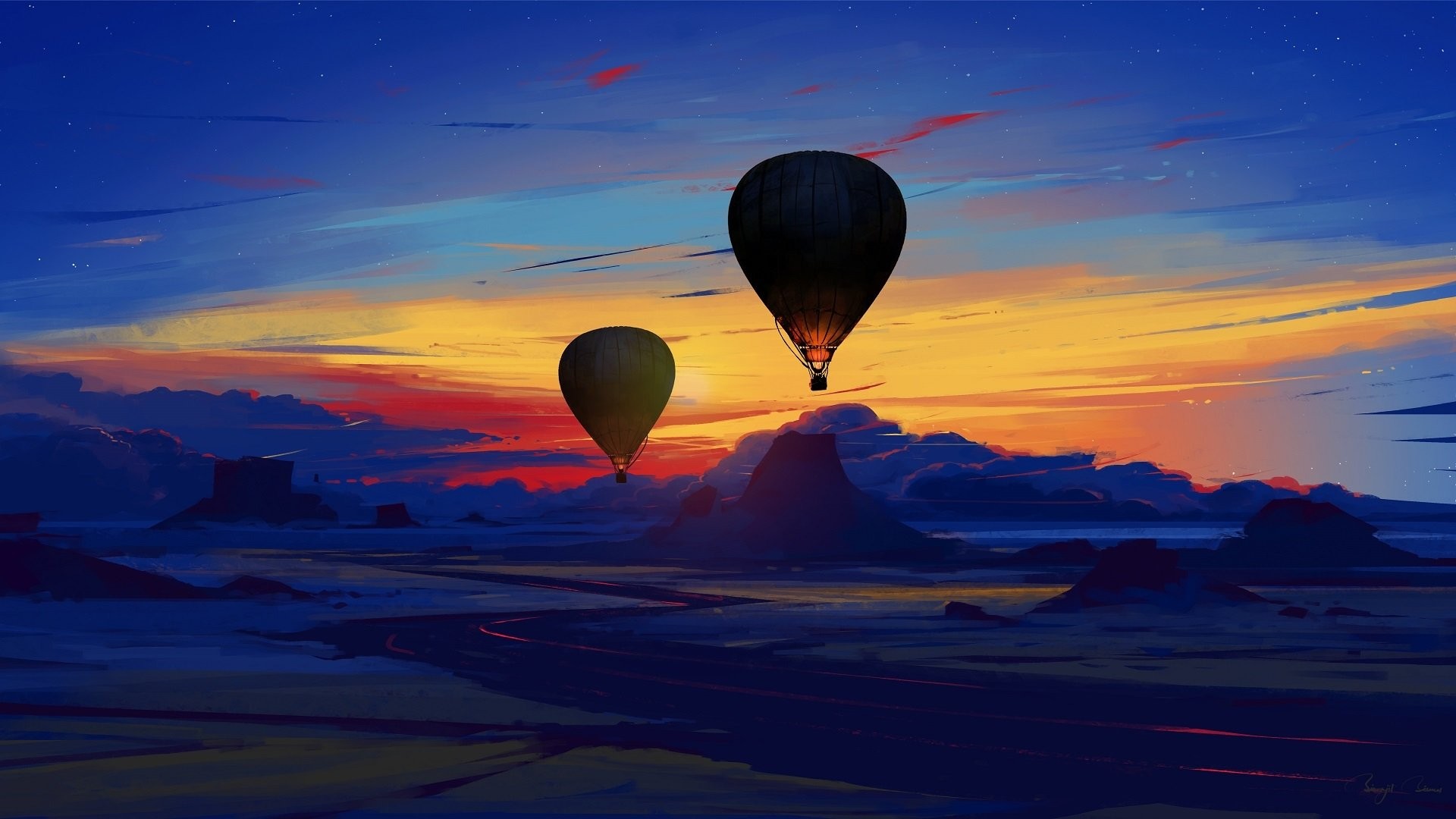 HD Air Balloon Desktop Wallpaper