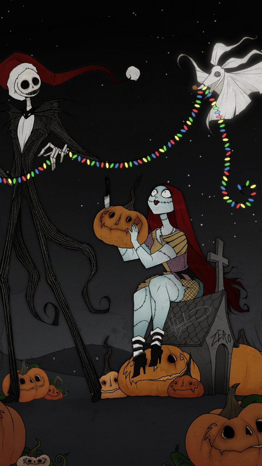 Jack And Sally Phone Wallpaper