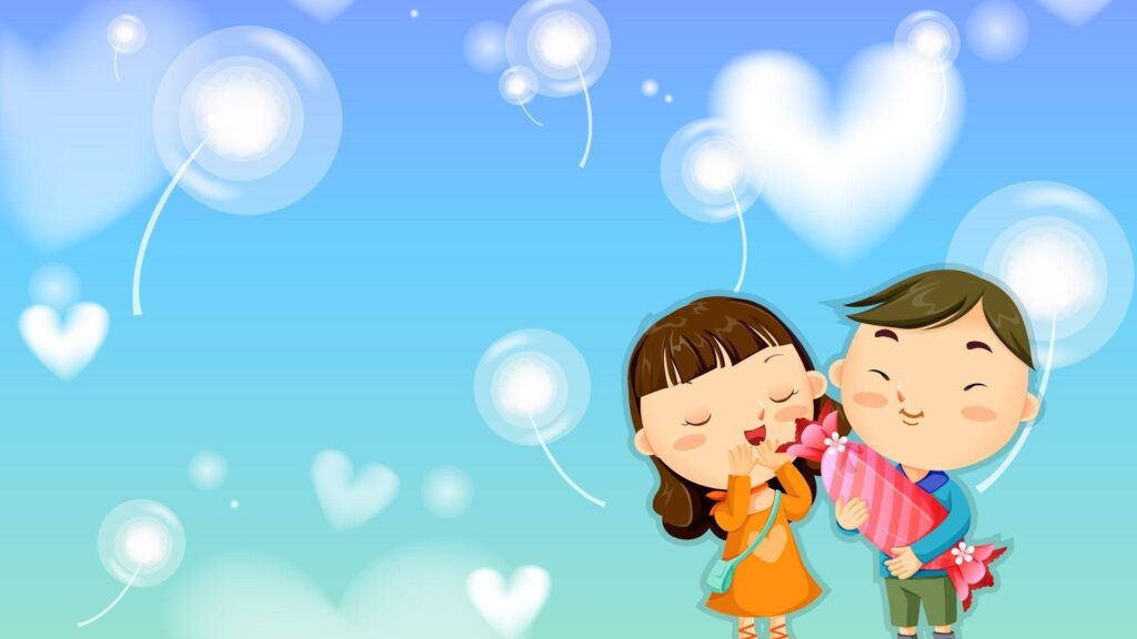 4k Cartoon Couple Background For PC