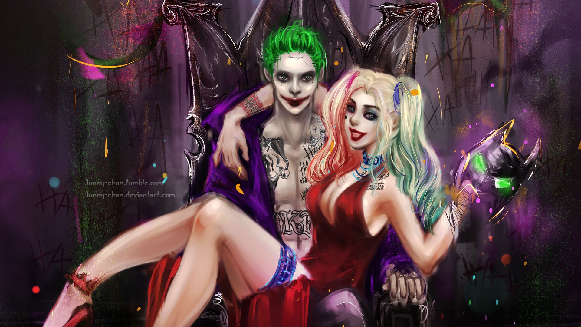 Joker and Harley Quinn Laptop Backgrounds