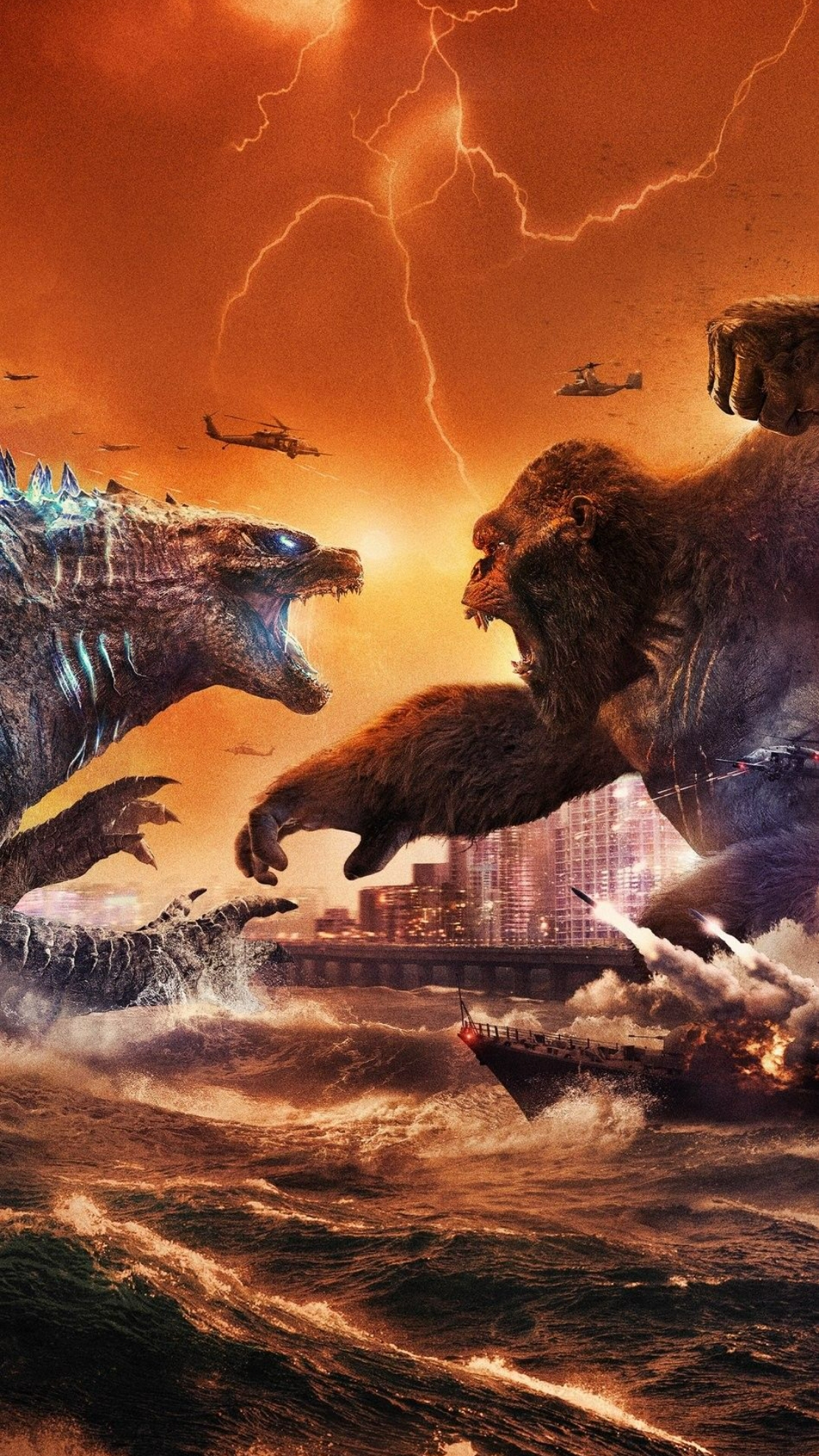 4k Godzilla Vs Kong Wallpaper For Mobile