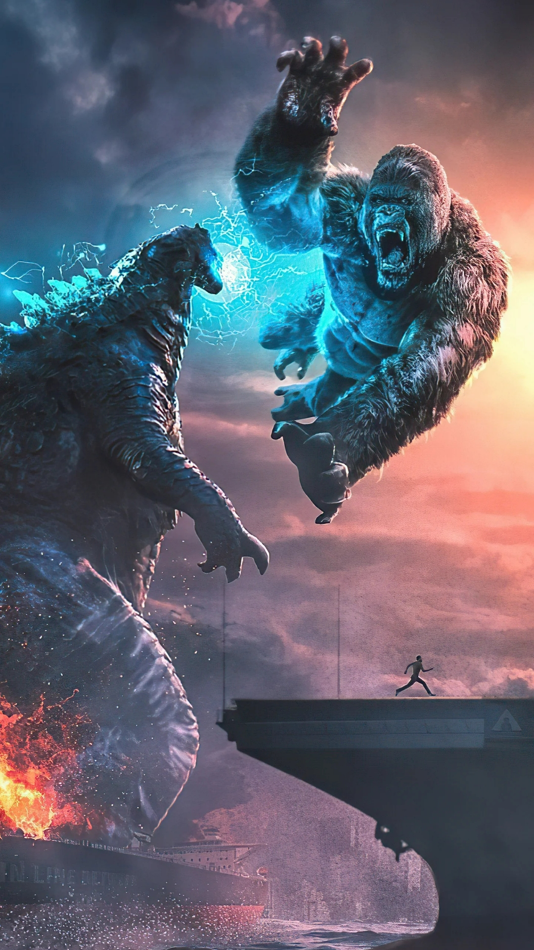 Godzilla Vs Kong Phone Wallpaper 4k