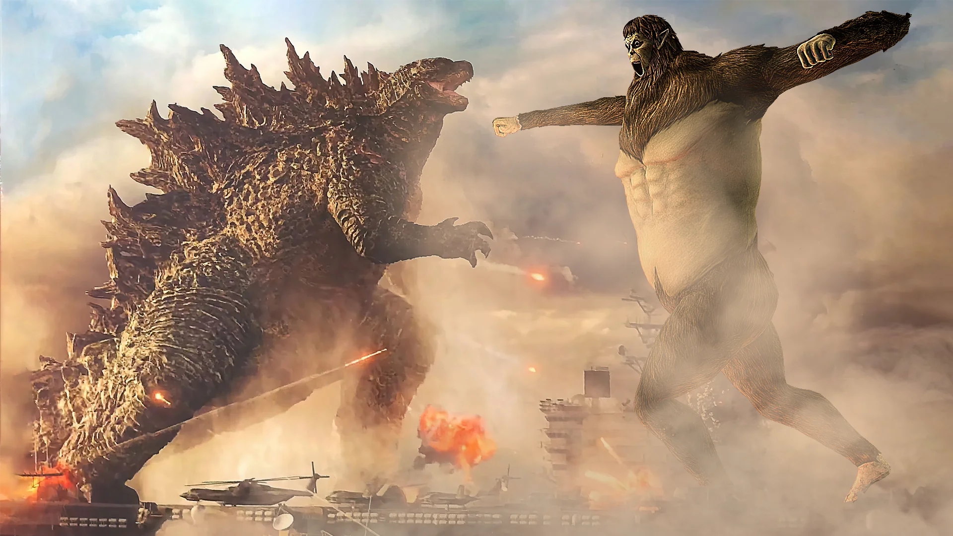 Godzilla Vs Kong Wallpaper 4k HD