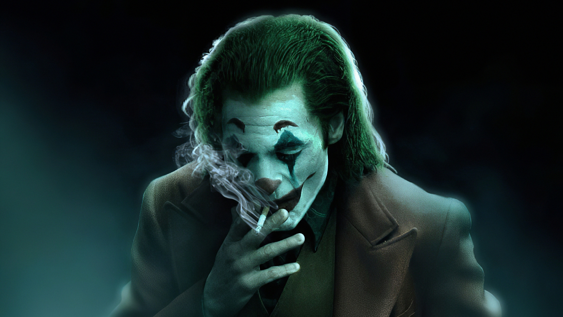 Joker Smoking Laptop Wallpaper 4k