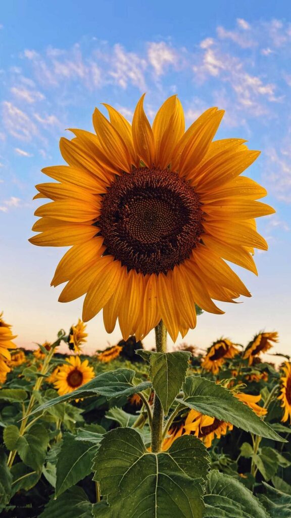 celular fondos de pantalla de girasoles phone