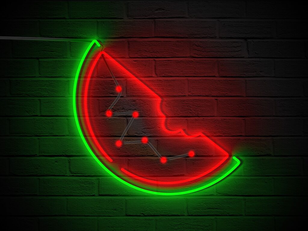 fondos de pantalla negro neon 4k