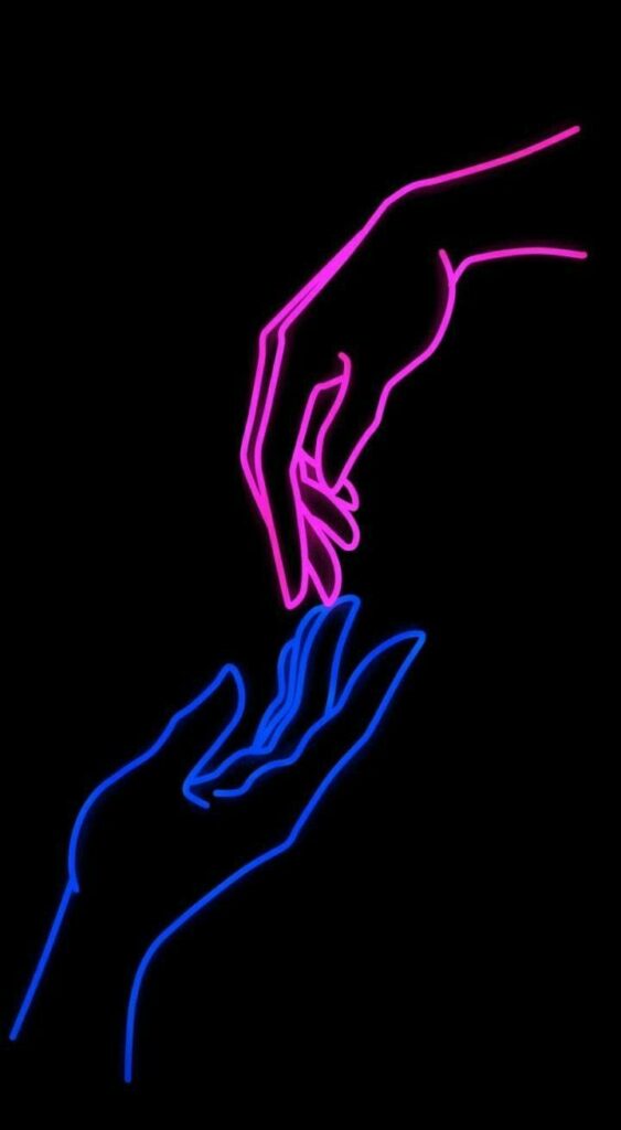 fondos de pantalla negro neon