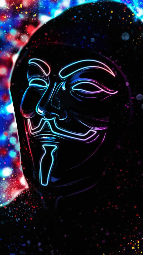 fondos de pantalla negro neon celular