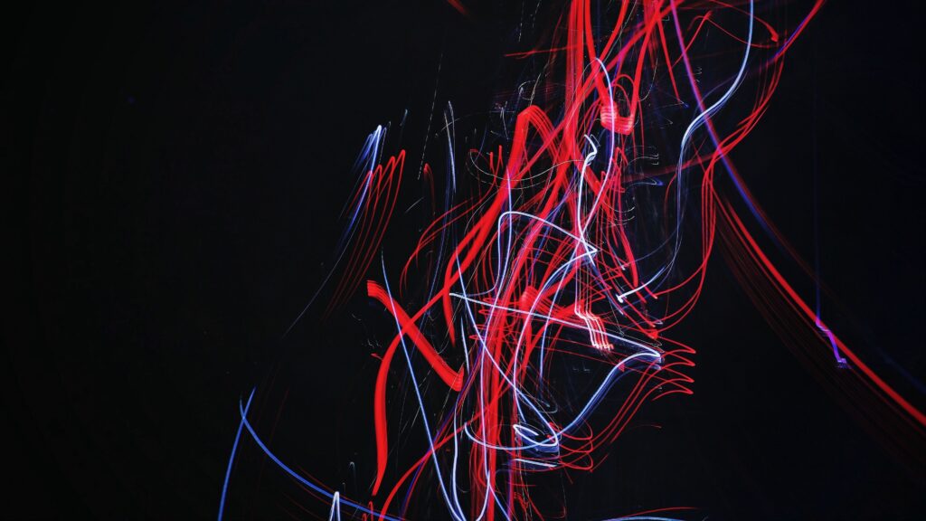 fondos de pantalla negro neon desktop
