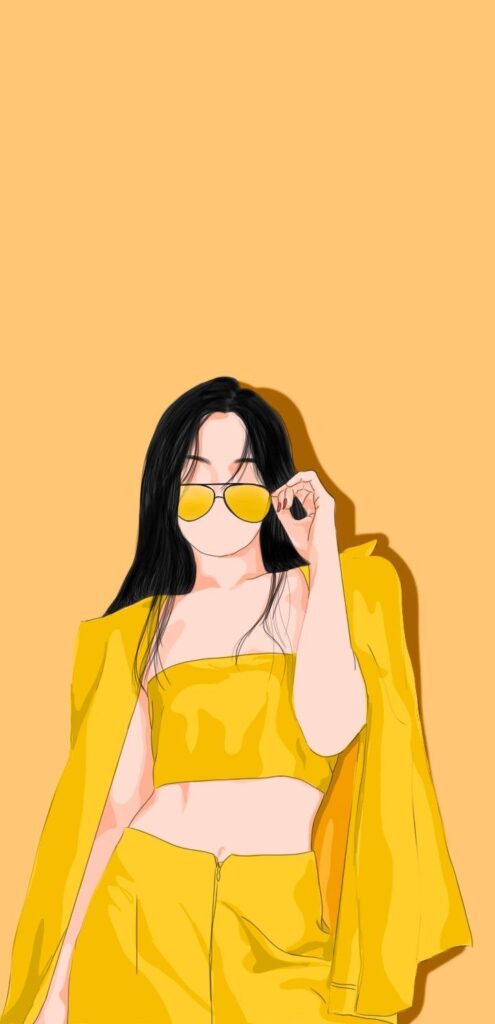 fondos de pantalla de chicas dibujadas a color celular