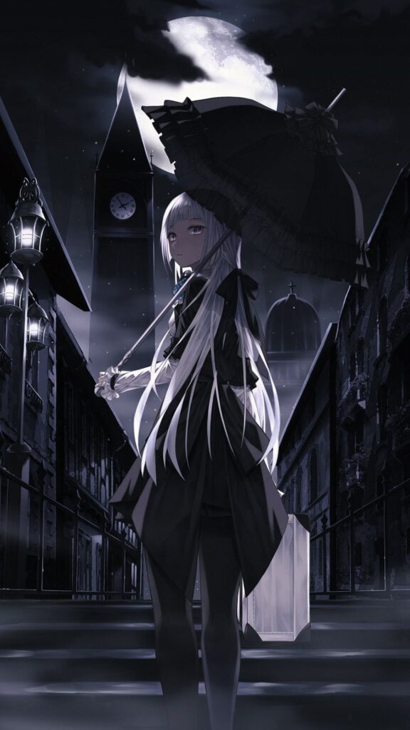 fond d’écran anime noir 2023