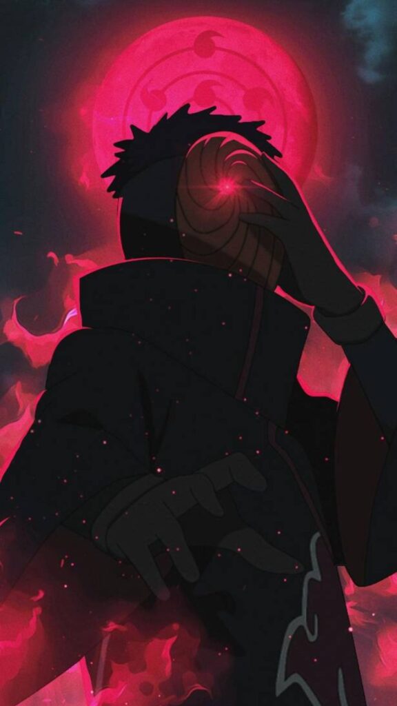 fond d'écran de l'écran de verrouillage obito uchiha