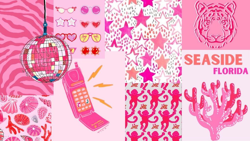 pink preppy fond d'écran du bureau