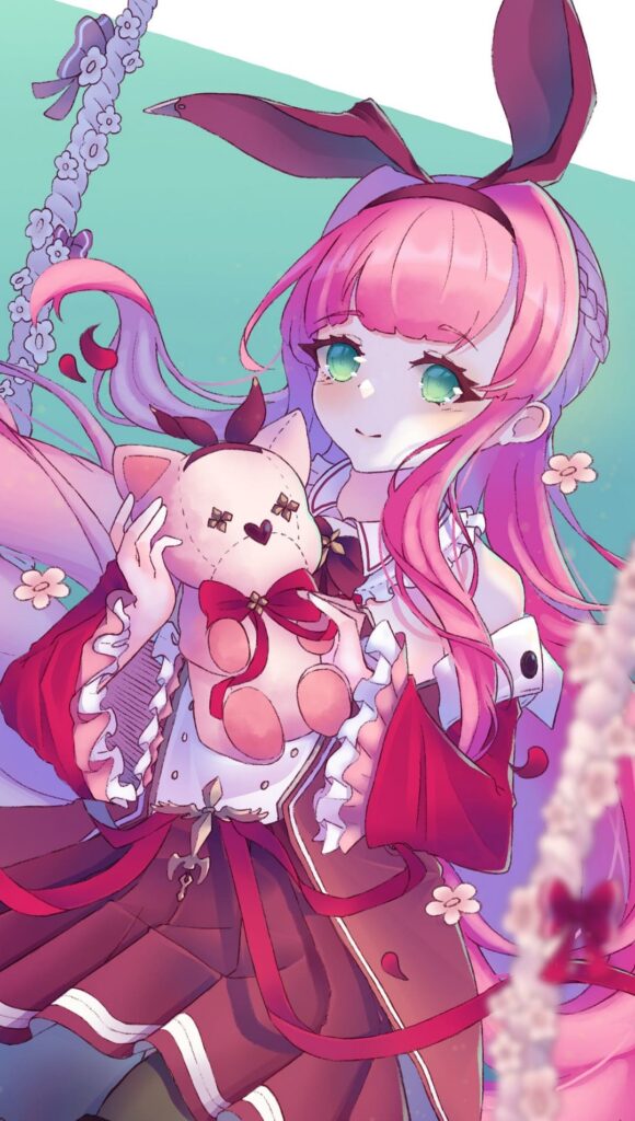 4k fonds d'écran pink anime téléphones