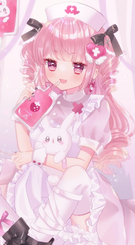 fonds d'écran pink anime 4k
