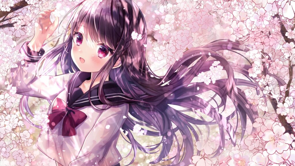 fonds d'écran pink anime desktop