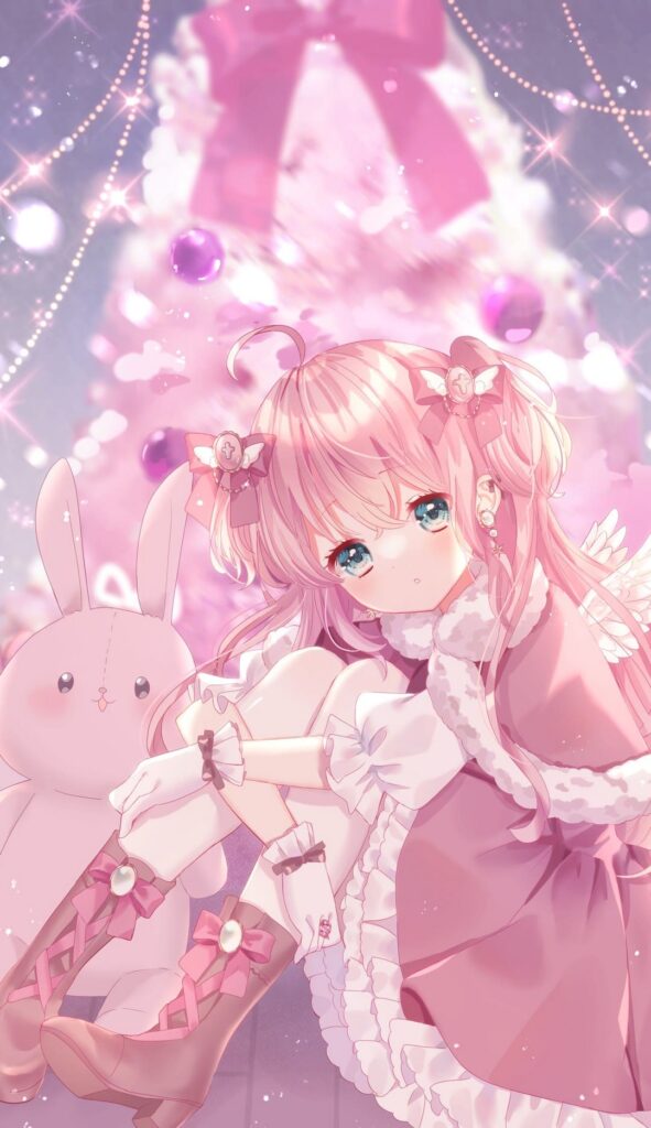 fonds d'écran pink anime phone