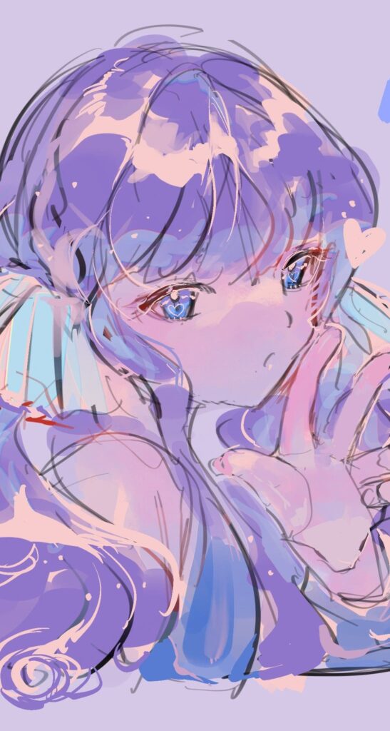 fonds d'écran pink anime iphone
