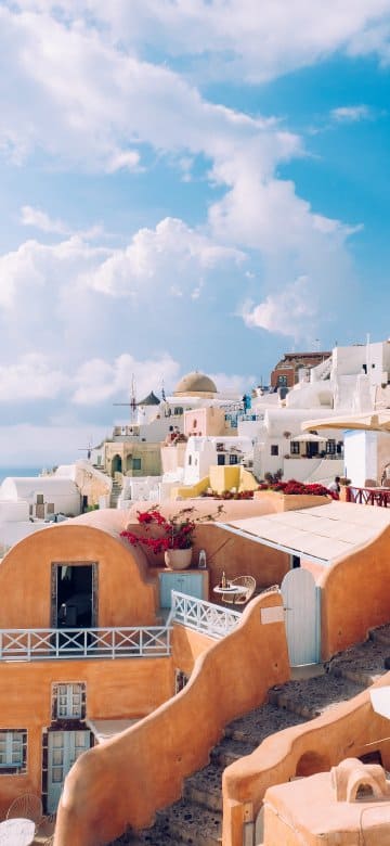 Santorini iPhone X Wallpaper