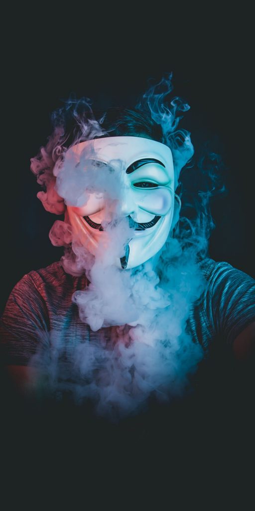 Anoynumus Mask iPhone Wallpapers