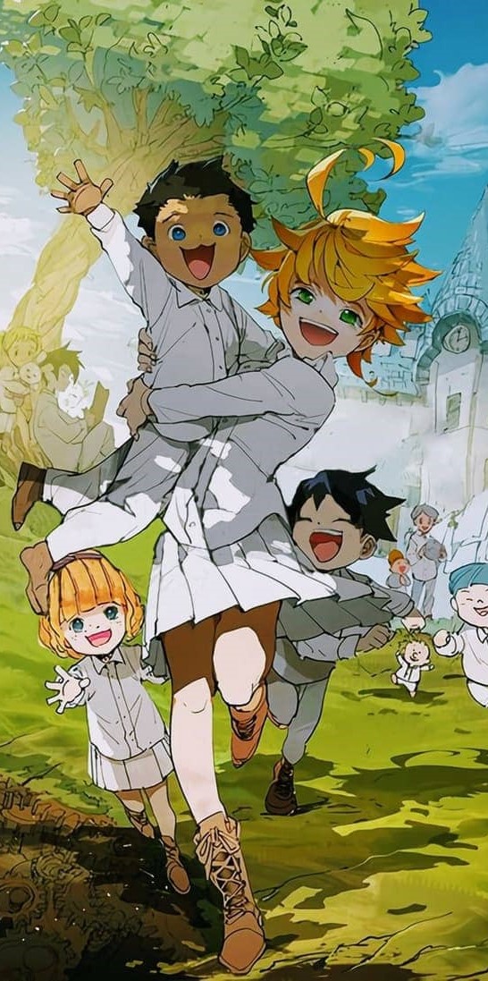 the promised neverland iPhone Wallpaper 4k