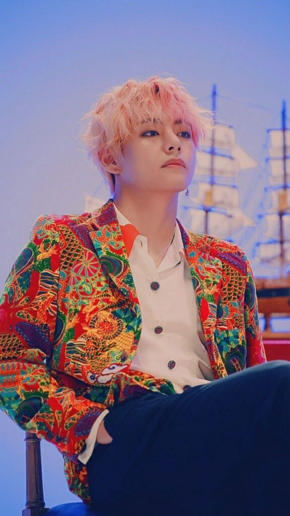 Cute BTS V iPhone Wallpaper