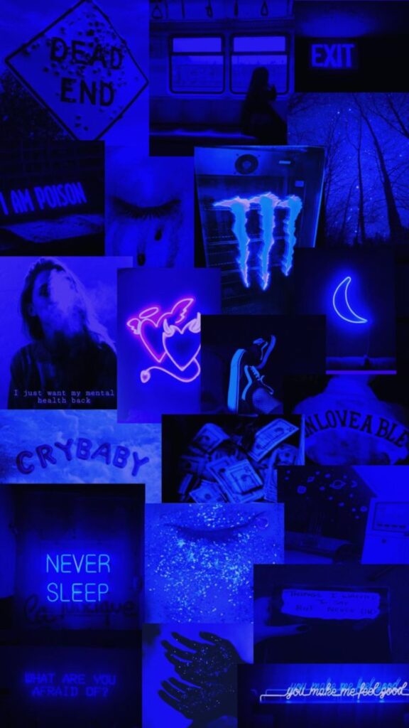 Dark Blue Aesthetic iPhone Wallpaper
