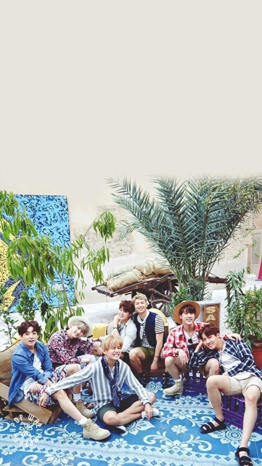 BTS Summer iPhone Home Screen Wallpaper
