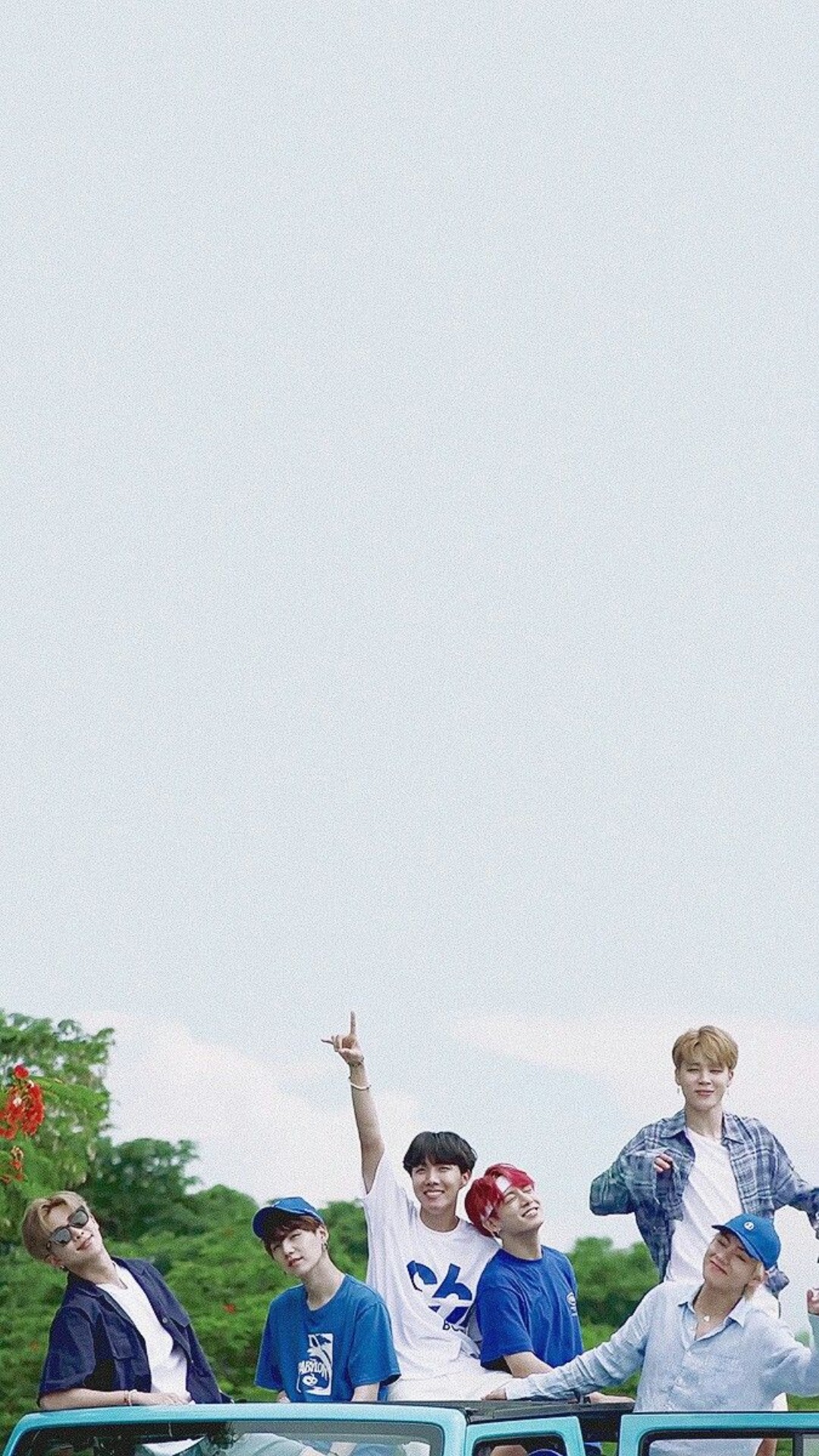 BTS Summer iPhone Lock Screen Wallpaper