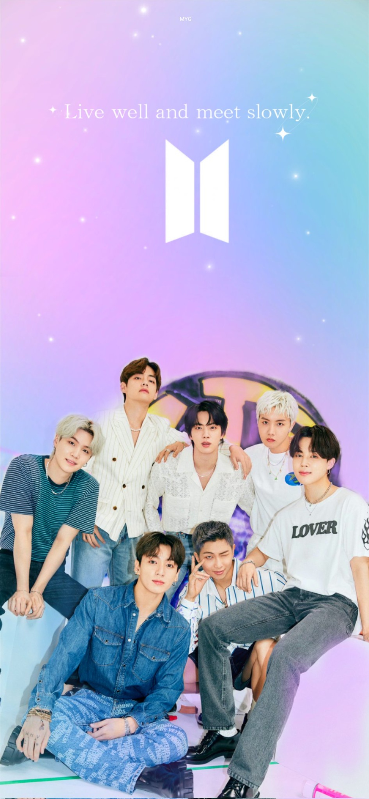 Aesthetic BTS iPhone Lock Screen Wallpaper