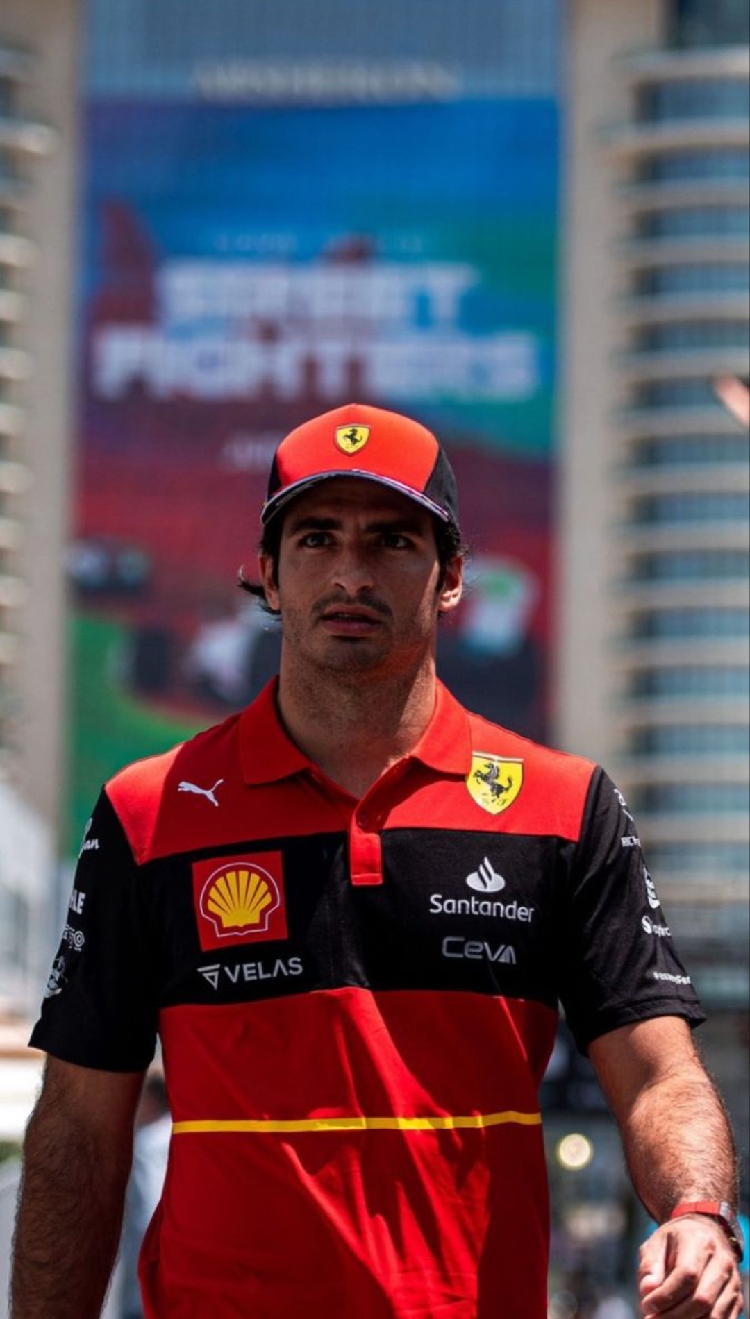 Carlos Sainz iPhone Lock Screen Wallpaper