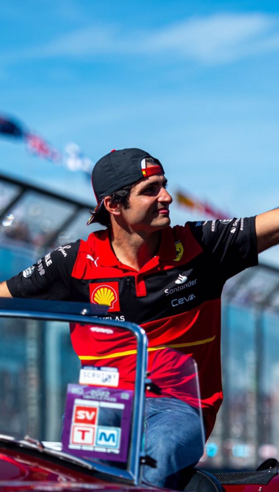 Carlos Sainz iPhone Wallpaper HD