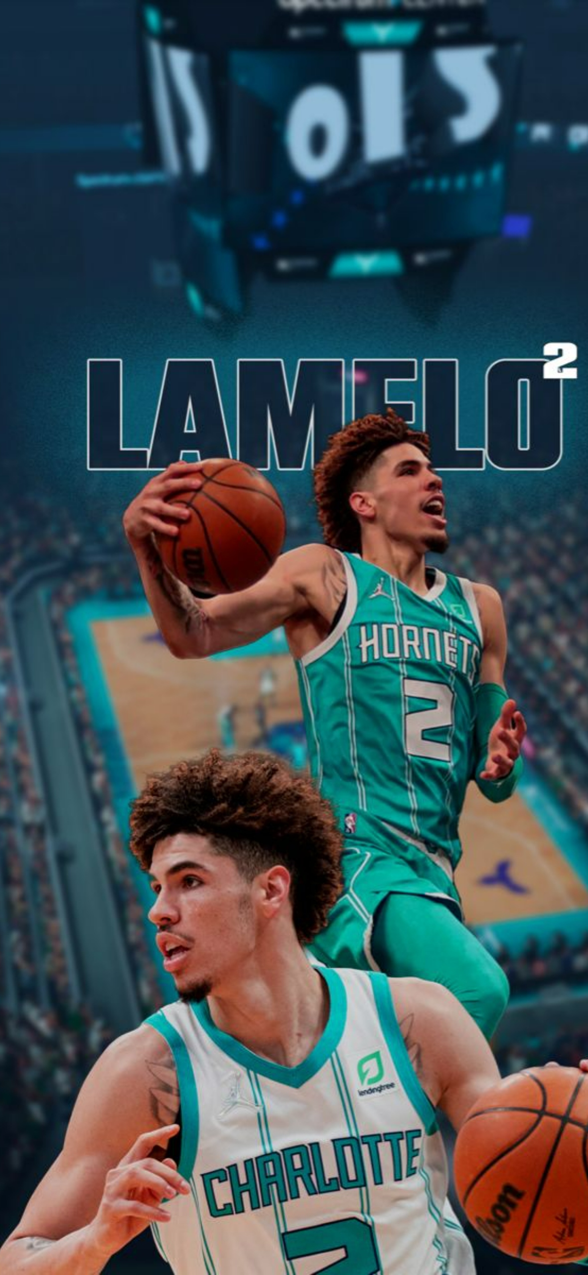 LaMelo Ball iPhone Lock Screen Wallpaper