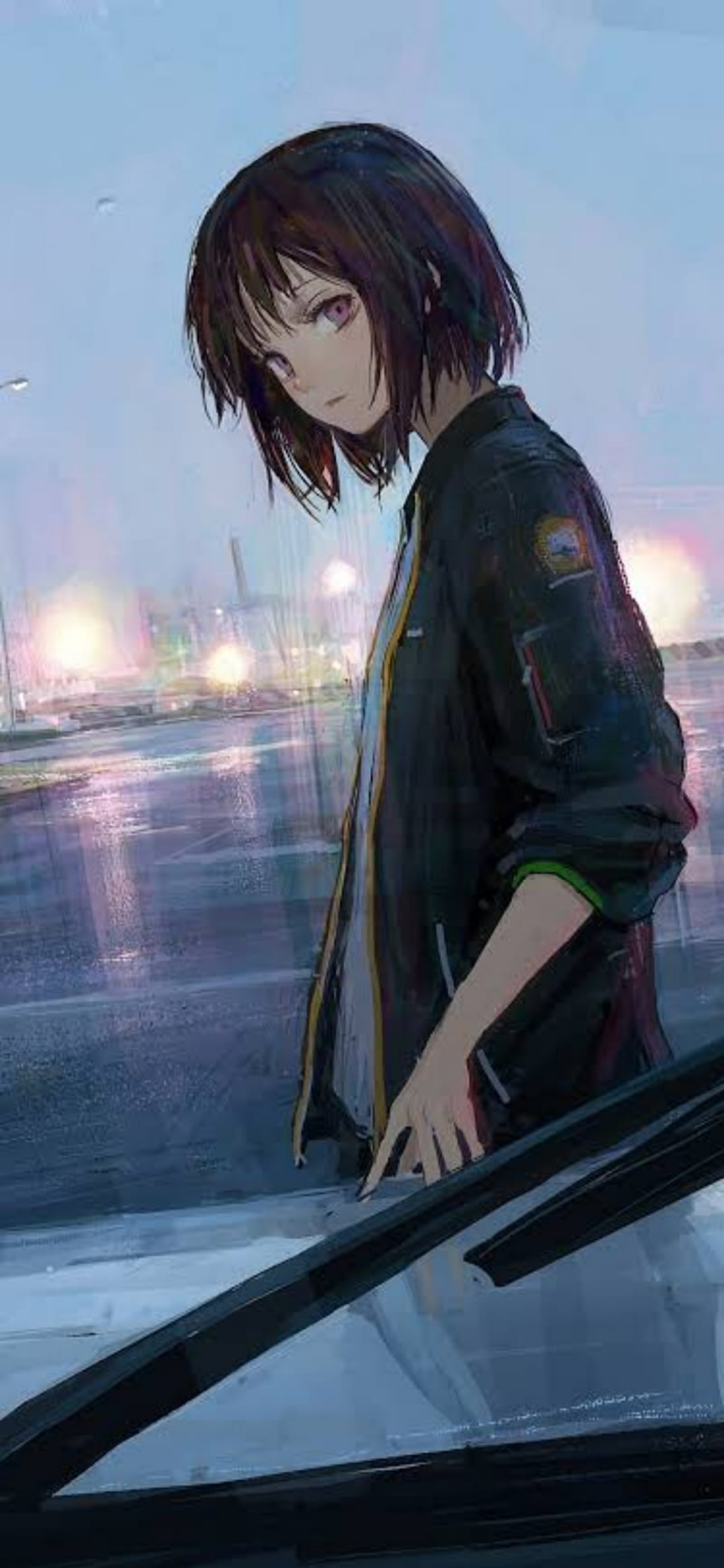 iPhone Wallpaper Alone Anime Girl