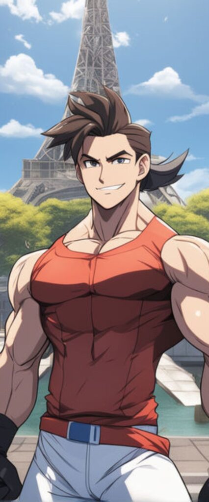 Anime GYM Boy Wallpaper For iPhone 15
