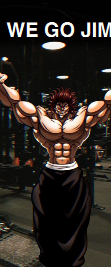 Anime GYM Boy iPhone Lock Screen Wallpaper