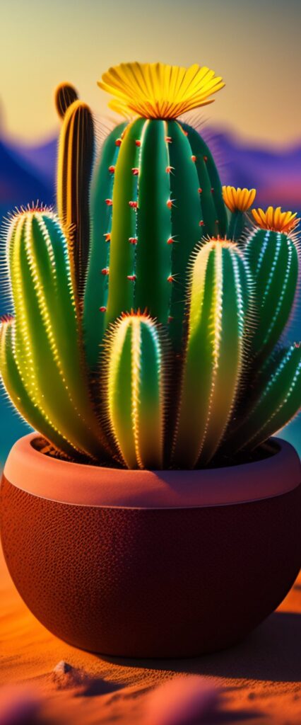 Cactus iPhone Wallpaper