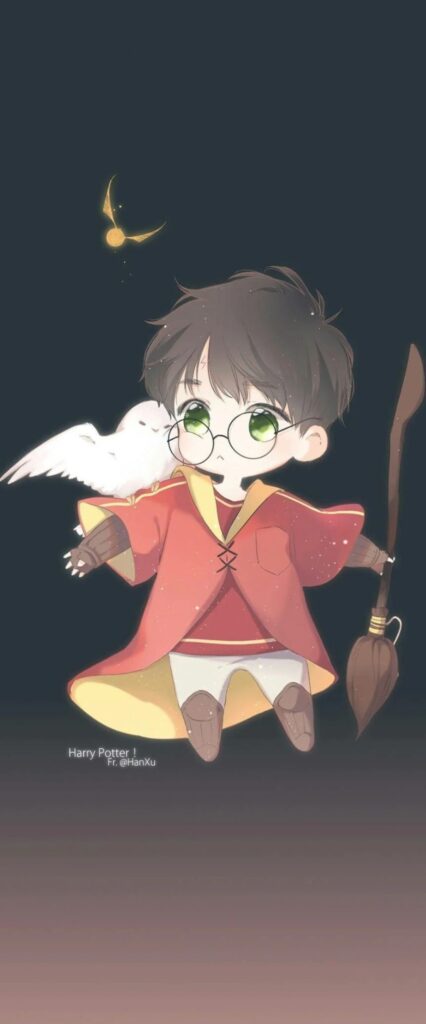 Cartoon Harry Potter Wallpaper For iPhone 12