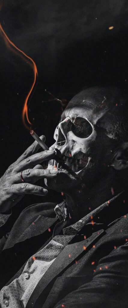 Cool Skull Wallpaper For iPhone 15