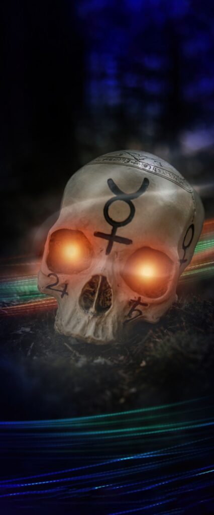 Cool Skull iPhone Lock Screen Wallpaper