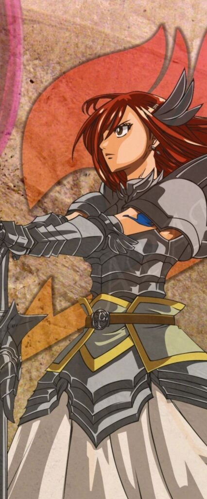 Erza Scarlet Wallpaper For iPhone 15