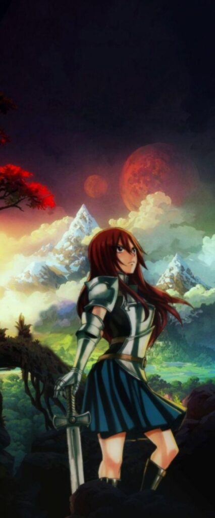Erza Scarlet Wallpaper iPhone