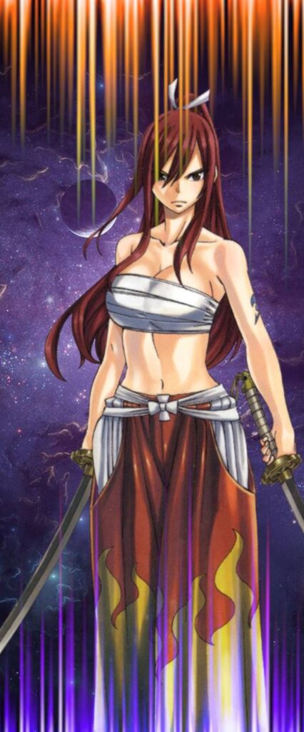 Erza Scarlet iPhone Home Screen Wallpaper