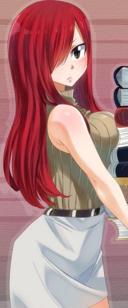 Erza Scarlet iPhone Lock Screen Wallpaper