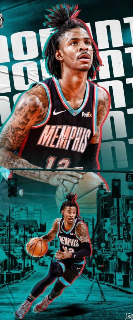 Ja Morant iPhone Home Screen Wallpaper