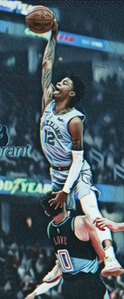 Ja Morant iPhone Lock Screen Wallpaper