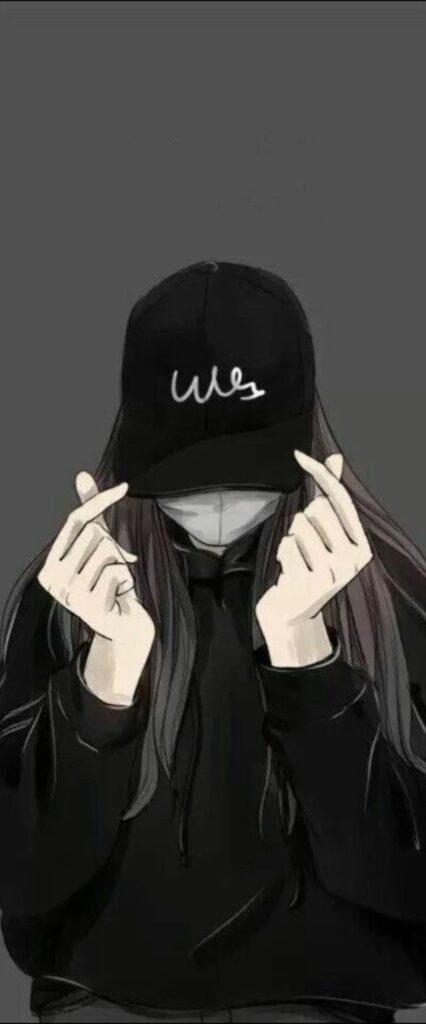 Anime Hoodie Girl Wallpaper For iPhone X