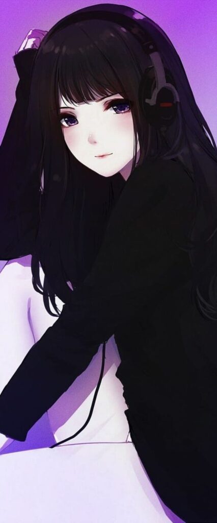 Anime Hoodie Girl Wallpaper iPhone